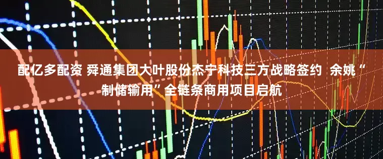 配亿多配资 舜通集团大叶股份杰宁科技三方战略签约  余姚“制储输用”全链条商用项目启航